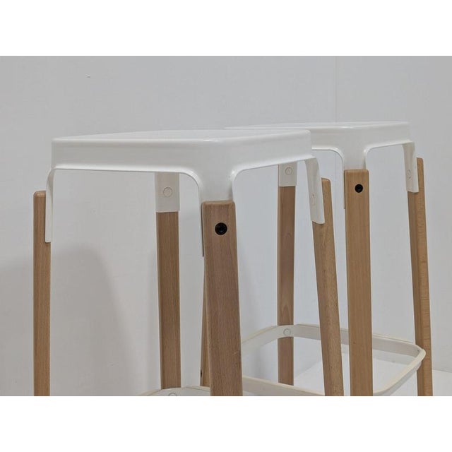 SteelWood Stools from Magis, Set of 2 For Sale - Image 4 of 13