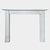 A fine antique early 19th century Regency period fireplace executed in Statuary white marble. The fielded panel jambs,...