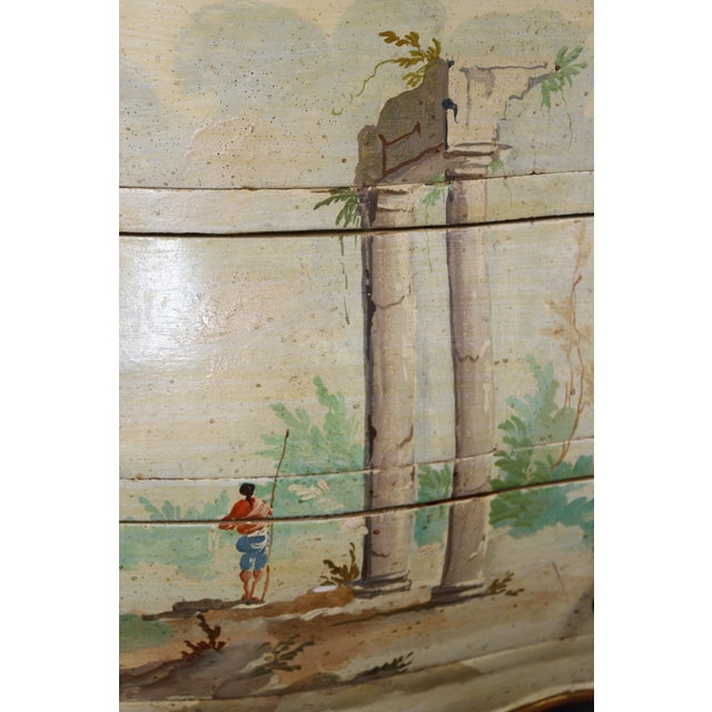 Early 1900s Era Italian Venetian Bombe Form Paint Decorated Vitrine For Sale - Image 15 of 15