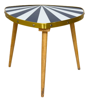 Vintage Kidney-Shaped Side Table or Plant Stand