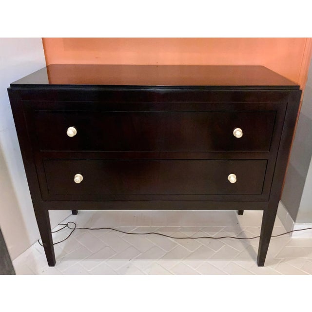 Wood Thomas O’Brien for Hickory Chair Mahogany Finished Chest of Drawers For Sale - Image 7 of 7