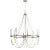 Sean Lavin by Visual Comfort Studio Beverly Large Chandelier, French Washed Oak/Distressed White Wood For Sale