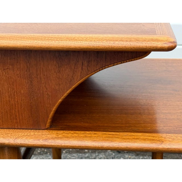 Pair of Mid-Century End Tables by Andre Bus for Lane Acclaim 2-Tier For Sale - Image 12 of 12