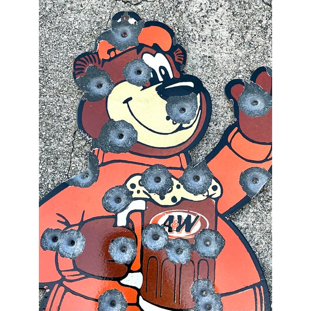 Vintage Bullet Hole Bear Wall Sculpture For Sale - Image 9 of 12