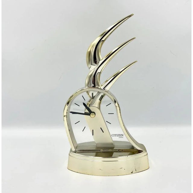 Postmodern Postmodern Japan Citizen Table Clock, 1980s For Sale - Image 3 of 8