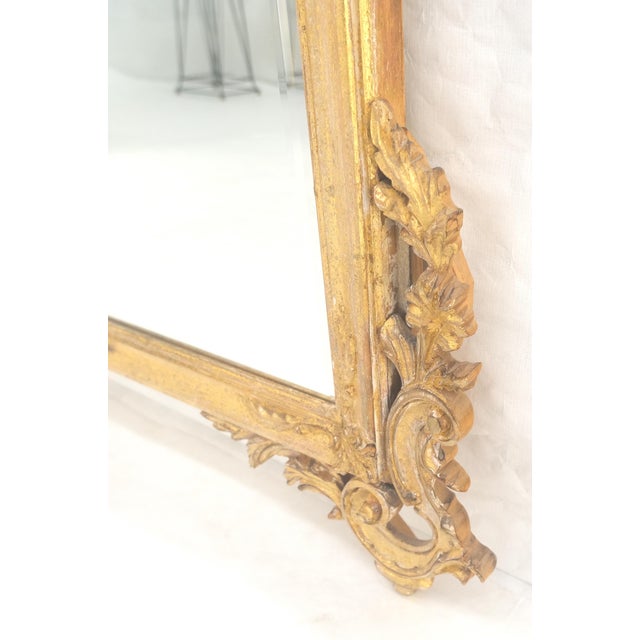 Fine Rococo Style Large 53x40 Wall Mirror Rococo Style Made in Italy Mint For Sale - Image 6 of 11