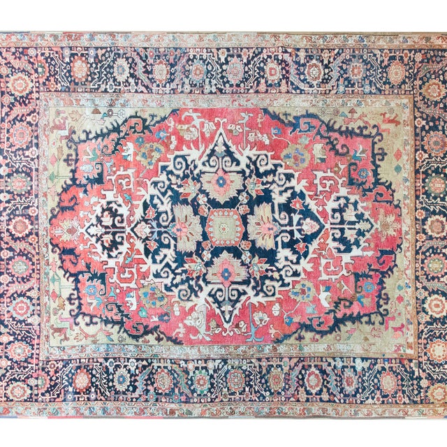19th Century Persian Serapi Rug For Sale - Image 4 of 16