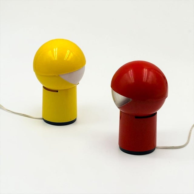 Space Age Sfera Notte Table Lamps from Gagiplast, 1970s, Set of 2 For Sale - Image 6 of 17
