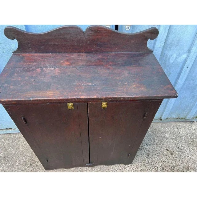 Antique Country Mahogany Stained Cabinet, 19th Century For Sale - Image 4 of 12