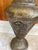 Vintage Sanskrit floor vase. Hammered metal that I believe to be zinc with a mixed color finish. Has not been tested to...