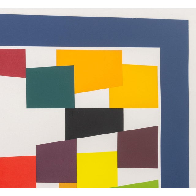 Contemporary Yaacov Agam "Composition I" Screenprint, Circa 1975 For Sale - Image 3 of 8