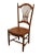 JAMCO WOOD Solid Hard Rock Maple Rustic Country Style Wheat Back Dining Side Chair 42" High 20" Wide 22.25" Deep Seat:...