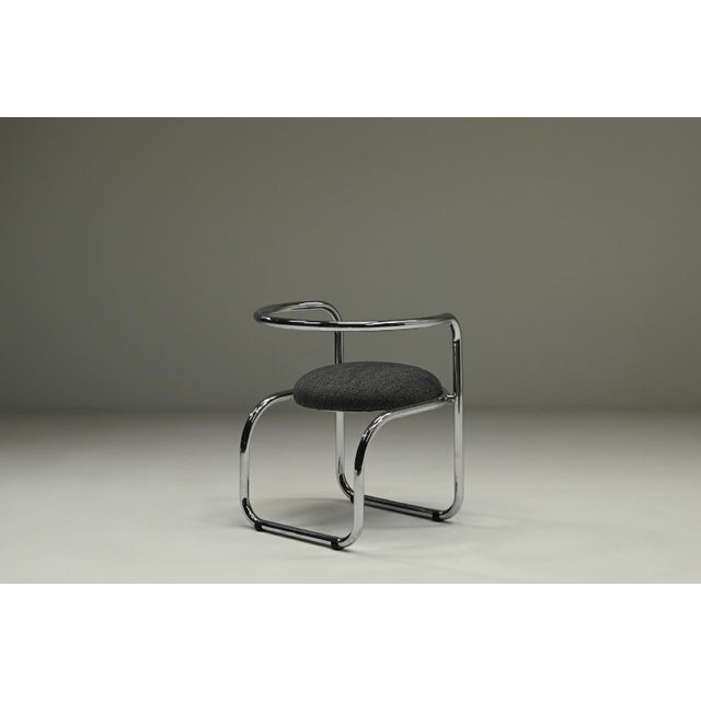 Set of Italian Chrome Side Chairs, 1970s For Sale - Image 6 of 9
