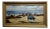 Cesar Vilot -Workers Cleaning a Beach-Oil Painting C1930s For Sale