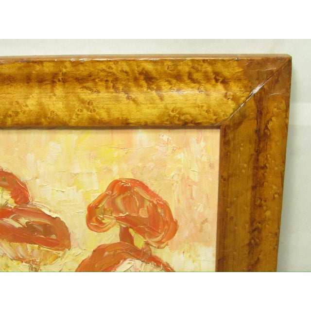 1950s Vintage English Oil on Board Painting of Mushrooms For Sale - Image 5 of 14
