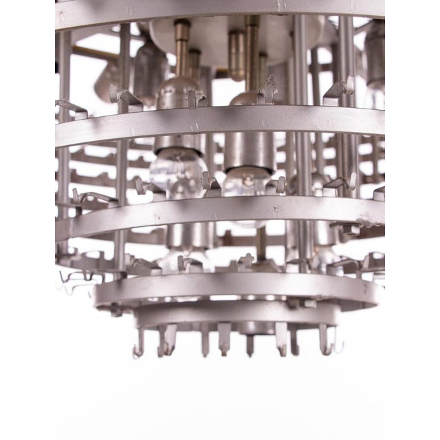 Large Murano Glass Tubes Ballroom Chandelier from Doria, 1960s For Sale - Image 14 of 16