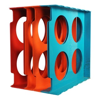 Vintage Vinyl Rack Discotec by Cogebi, 1970s For Sale