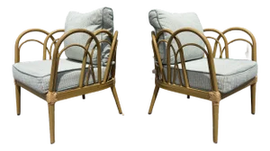 Pair Designer Lounge Chairs, Patio, Indoor or Outdoor