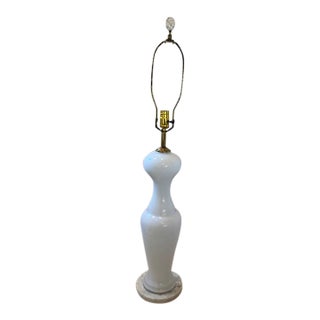 Italian Opaline Lamp Circa 1960's For Sale