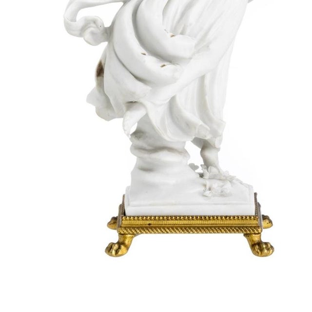 19th Century Porcelain Female Figurines, Set of 2 For Sale - Image 3 of 6