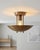 Mid-Century Modern Handmade Mid-Century Modern Brass Flush Mount Ceiling Light Art Deco Organic Design Lighting for Entryway, Bedroom, Dining For Sale - Image 3 of 16