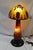 Brown 1990s Mid Century Modern Art Glass Table Lamp For Sale - Image 8 of 10