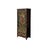Art Deco Tibetan Style Golden Dragon Graphic Tall Slim Narrow Storage Cabinet For Sale - Image 3 of 10