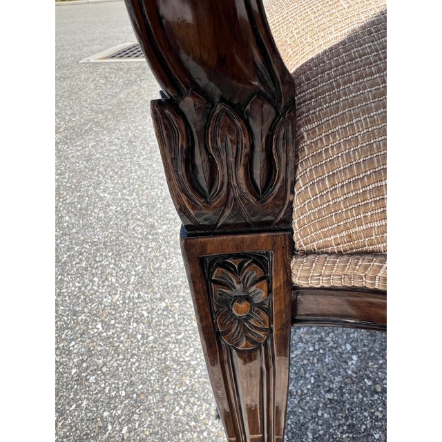 Wood Spider Web Back Chairs- Set of 2 in the Manor of Maitland Smith For Sale - Image 7 of 11