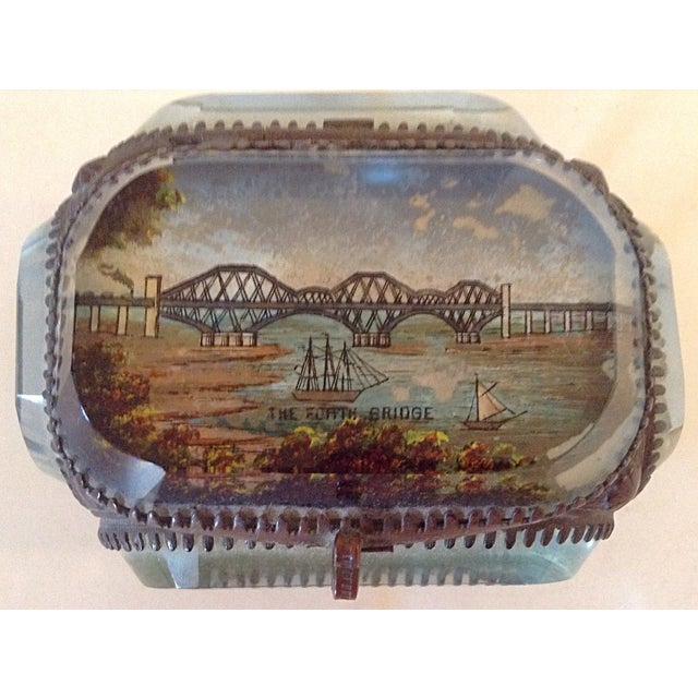 Antique 19th C. Edinburgh Bridge Scene Jewelry Box Chairish