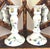 English D Porthault Limoges Porcelain Hand Painted Candleholders For Sale - Image 3 of 11