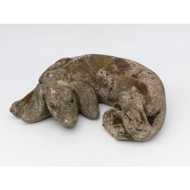 Sculpture Materials Reconstituted Stone Dog Spaniel Garden Ornament, England 20th Century For Sale - Image 7 of 9