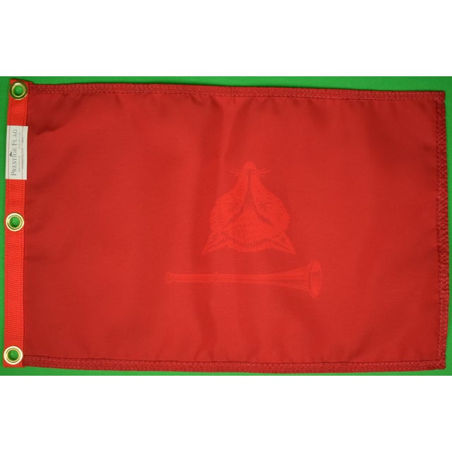 Suitable for framing Sz: 13 3/8" x 21"W w/ Prestige Flag label w/ 3 brass grommets w/ MHC fox mask & hunting horn logo