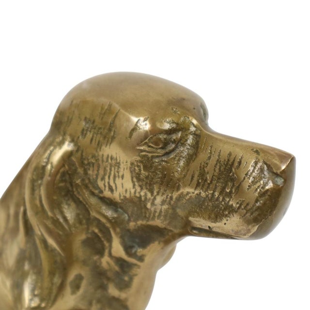 1970s Vintage Brass Bookends for Irish Setter Dogs, 1970s, Set of 2 For Sale - Image 5 of 15