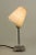 Art Deco Nickel-Plated Brass Table Lamp with Fabric Lampshade, 1920s For Sale - Image 4 of 15