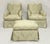 An elegant and exceptionally comfortable pair of vintage swivel lounge chairs with matching ottoman, manufactured by...