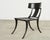 Michael Taylor Metal Klismos Garden Chairs Set of Four For Sale - Image 9 of 18