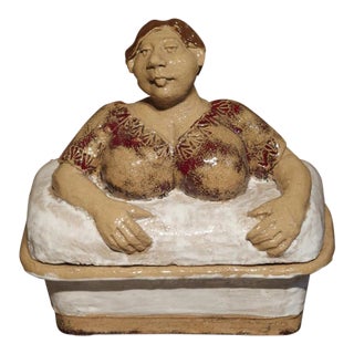 French Painted Baking Terrine From Provence For Sale