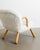 Vintage Danish Wooden Sheepskin Clam Chair by Arnold Madsen for Madsen & Schubell Denmark, 1940s For Sale - Image 4 of 7