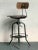 Vintage Boho Industrial Swivel Stool For Sale - Image 4 of 5