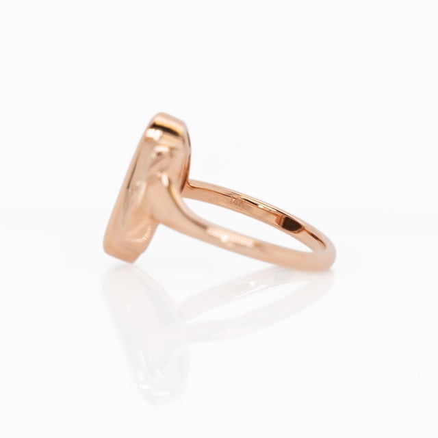 Metal 3.37cts Boulder Opal Ring With Natural Diamonds Accents: Solid 14k Rose Gold For Sale - Image 7 of 8