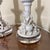 Italian Vintage Italian White Ceramic Fruit Candlestick Table Lamps Acrylic Lucite Base - a Pair For Sale - Image 3 of 7
