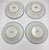 Jingdezhen Rice Eye Grain 8" Rimmed Bowls Blue & White Chrysanthemum 4pc Set For Sale In Palm Springs - Image 6 of 7
