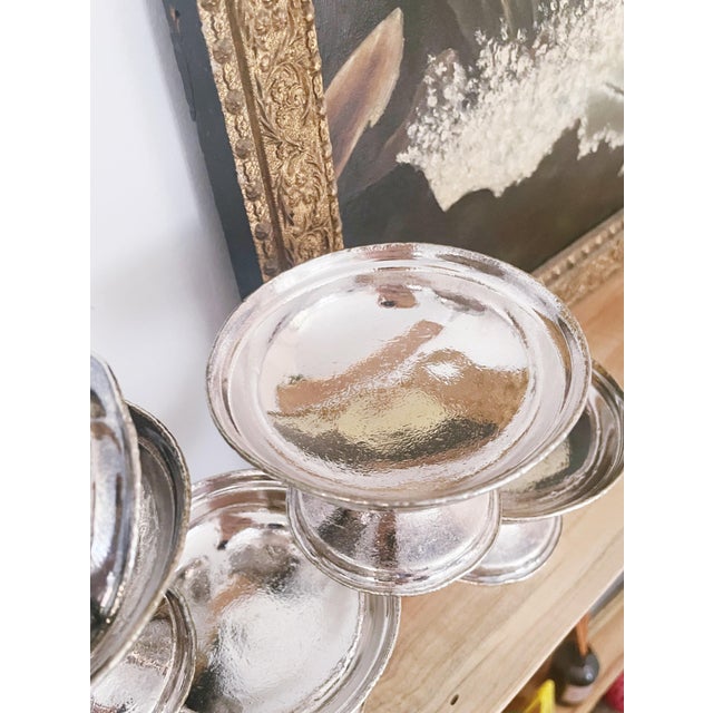 Set of 6 Vintage Silverplate Ice Cream Dishes From the Greenbrier Hotel For Sale In New York - Image 6 of 9