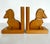 Folk Art Pair of Swiss Handcrafted Wooden Dachshund Book Ends For Sale - Image 3 of 12