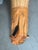Camel Vintage Basque Jai Alai Cesta, Hand-Woven Reed and Leather For Sale - Image 8 of 12