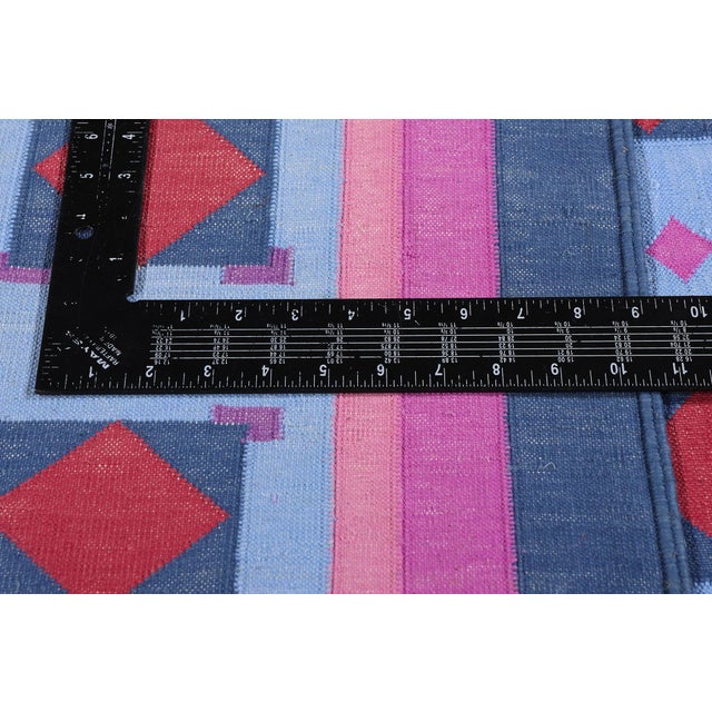 Textile Vintage Afghani Dhurrie Rug, 06'02 X 08'10 For Sale - Image 7 of 10