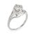 Elegant & finely detailed Art Deco era ring (circa 1920s to 1930s), crafted in 14 karat white gold. Centrally mounted...