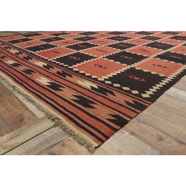 Vintage Afghani Kilim Rug, 09'08 X 13'00 For Sale In Dallas - Image 6 of 9