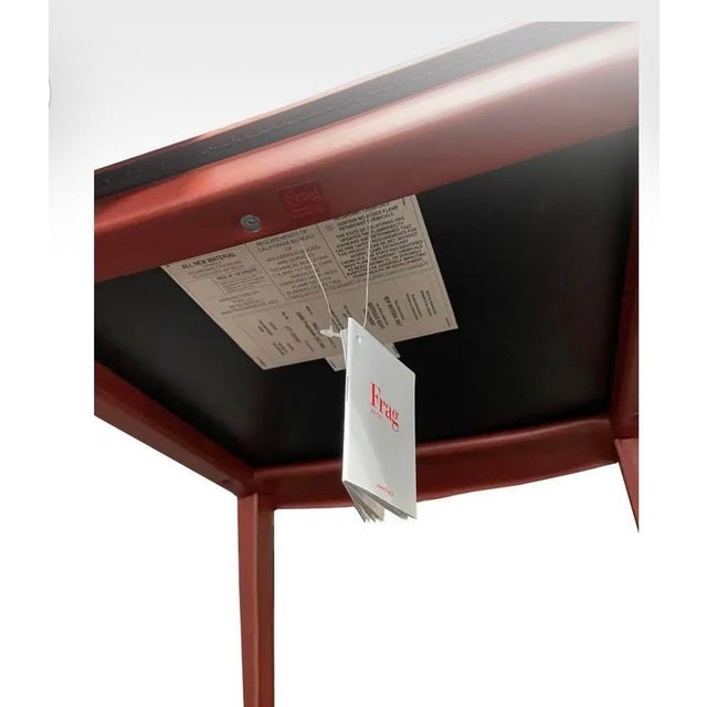 Early 21st Century Design Within Reach Red Leather Botegga Chairs - Set of 2 For Sale - Image 5 of 6
