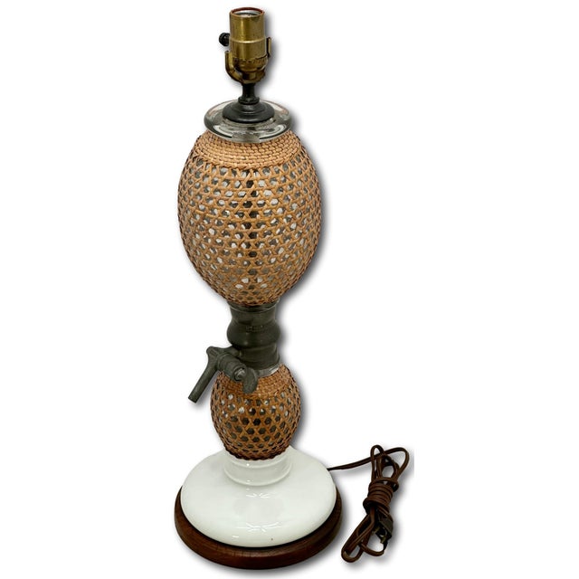 Antique Briet Paris France Double Gourd Siphon Soda Water Maker & Dispenser Now Table Lamp Base - Circa 1800s For Sale - Image 4 of 18